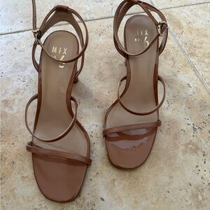 Mix No. 6 Tan Strappy Heels